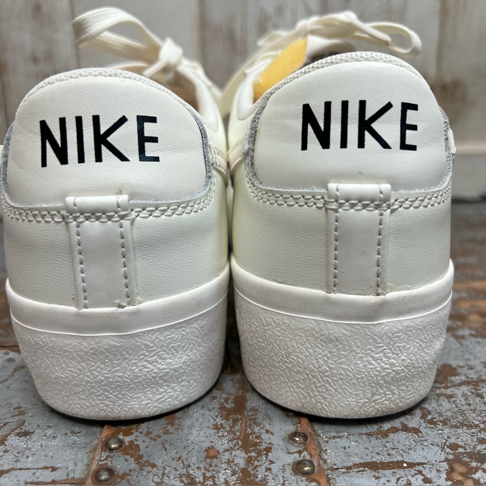 Nike Blazer Low Platform Sneakers in Triple Sail - Picture 5 of 11